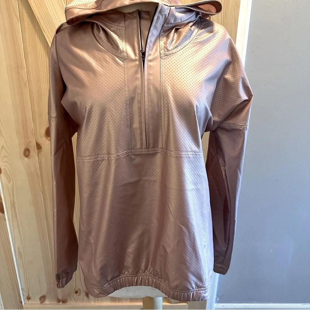 *CLOSET CLEAR OUT*CALIA Anywhere Metallic Foil Perforated Half Zip Jacket-Size M - Picture 3 of 8